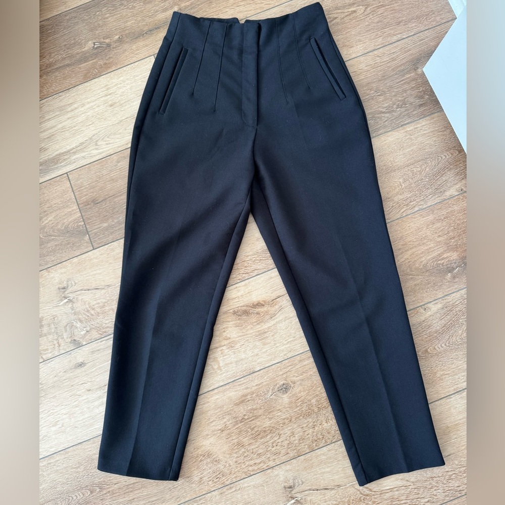 Zara Black High-Waisted Trousers
